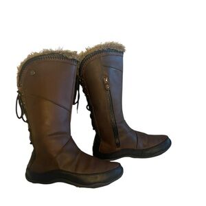 The North Face Brown Leather Winter Boots | Size 7